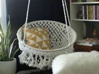 Classy Clutter Hanging Macramé Chair